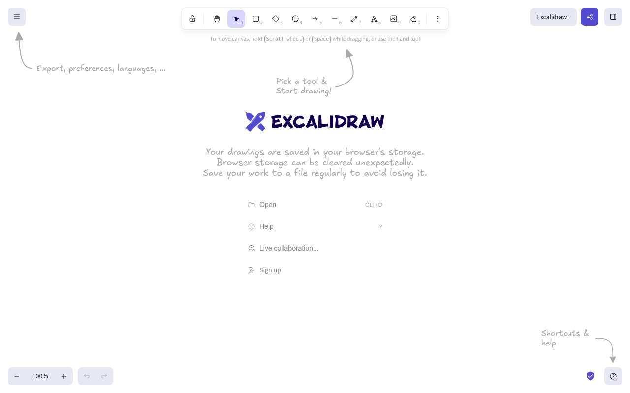 Excalidraw Whiteboard Excalidraw Whiteboard